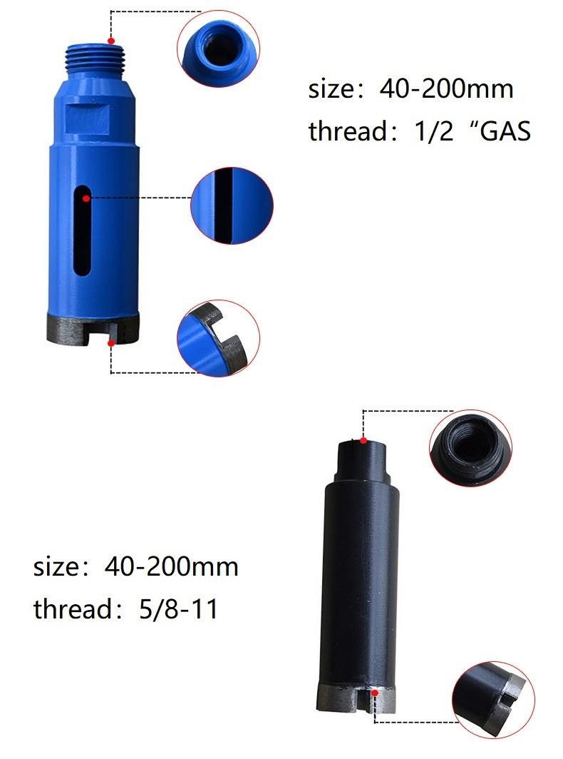 Diamond Tool M14 Shank Sintered Diamond Core Drill Bit (SED-DCD-M14E)