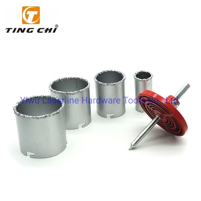 6PCS Tungsten Carbide Grit Coated Tile Hole Saw Drill