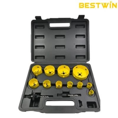 11PCS Bi-Metal Holesaw Bimetal Bi Metal Hole Saw Kit Set for Stainless Steel Metal Wood