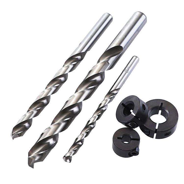 Inch Twist Drill Straight Handle Woodworking Oblique Hole Drill Bit High Speed Steel 4341 with Limit Ring Hand Electric Drill Head