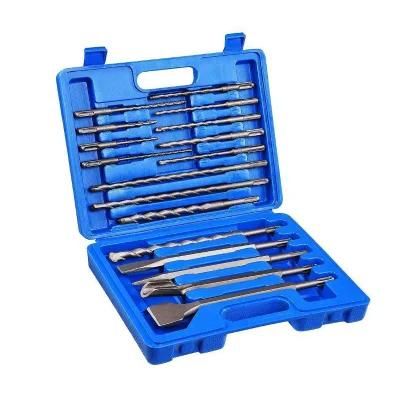 Rotary Hammer Drill Bits Set &amp; Chisels- SDS Plus Concrete Masonry Hole Tool