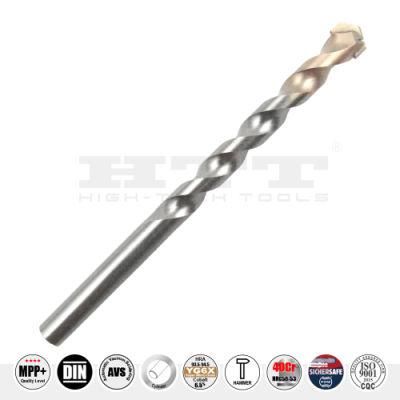 Pgm German Quality Tct Multipurpose Universal Drill V-Grooved Tipped Cylinder Shank for Masonry Stone Metal Wood Drilling