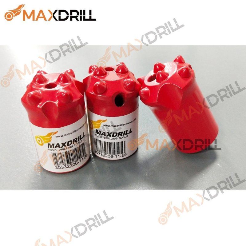 Maxdrill Tophammer Taper Bit Drill Button Bit H22 for Tunneling