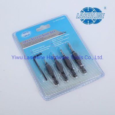 High Speed Steel Drill Bit with Countersink Bit