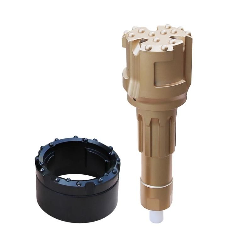 Rock Drill Bit Concentric/Symmetric Overburden Drilling System with Rings