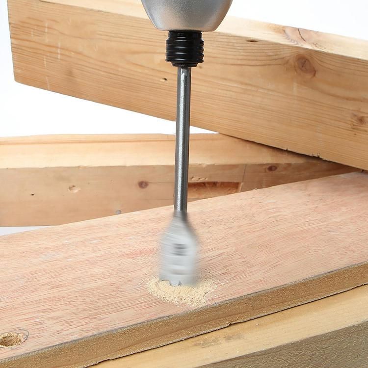 Quick Cutting Spade Bits Wood Flat Drill Bit Set in Wooden Case