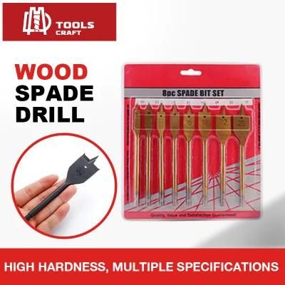 8 PCS Per Set Hex Shank Spade Bits Flat Wood Drill Bit Power Tools 10/12/16/18/20/25mm