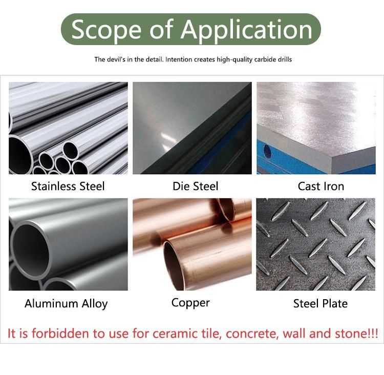 Tungsten Drilling Cutter Cemented Carbide 55 Degree Twist Drill with Coating