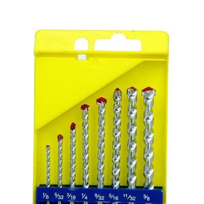 Masonry Drill Bit Set for Drilling Concrete Brick Cement