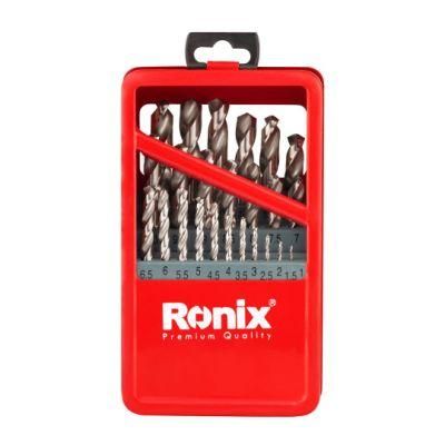 Ronix Model Rh-5582 Hand Tools Wood Drill Bits Set Metal Box