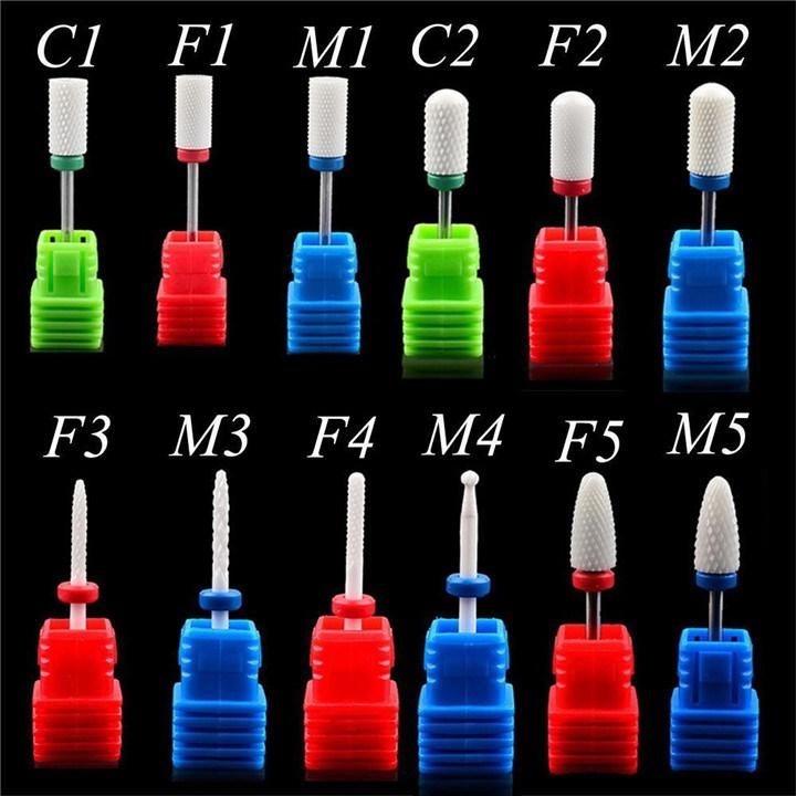 Different Color Carbide Ceramic Metal Grinding Nail Drill Bits