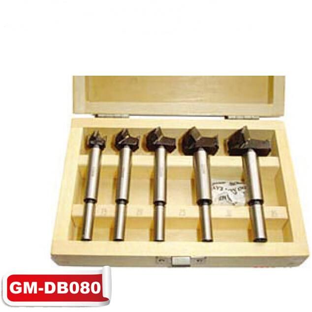 Carbide Tipped Forstner Bit Set in Wooden Box (GM-dB080)