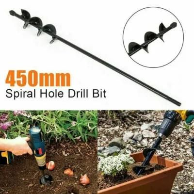 18&quot;Irrigating Spiral Drill Bit Hole Dig for Yard Garden Auger Planting Seedlings
