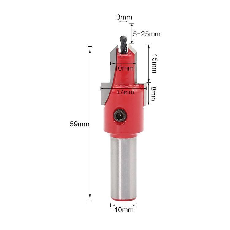 Countersunk Two Steps Boring Drill Bits for Wood Screw