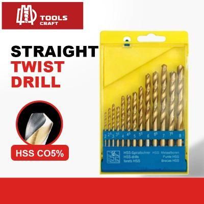 HSS DIN338 Fully Ground Amber Finish Cobalt Drill Bits