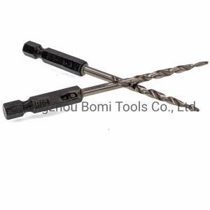 Power Tools HSS Drills Bit 9/64 with Countersink Taper Drill Bits