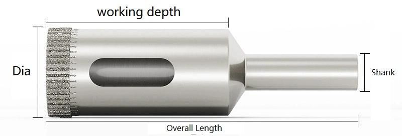 Electroplated Diamond Hole Saw for Glass and Ceramic (SED-DHS-EG)