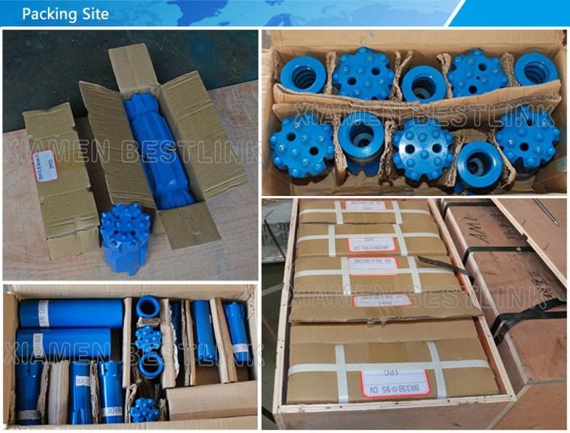 Tunneling Reaming Drill Bit T45 / T38 / R32 76mm - 127mm Diameter Forging Type