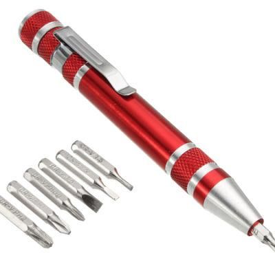 8 in 1 Pen Style Screwdriver Screw Bits Set