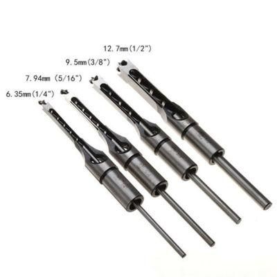 4xsquare Hole Saw Drill Bit Auger Mortising Chisel Carve Woodworking Tools Steel