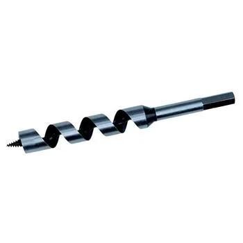 Tpfe Coating Hex Shank Single Flute Wood Auger Drill Bit for Wood Drilling