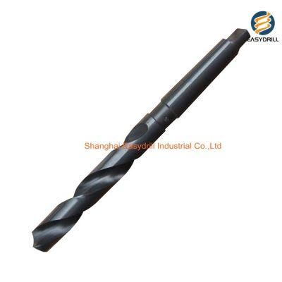 Black Finish Milled DIN345 HSS Twist Drill Bit HSS Morse Taper Shank HSS Twist Drills for Metal Drilling (SED-HTMB)