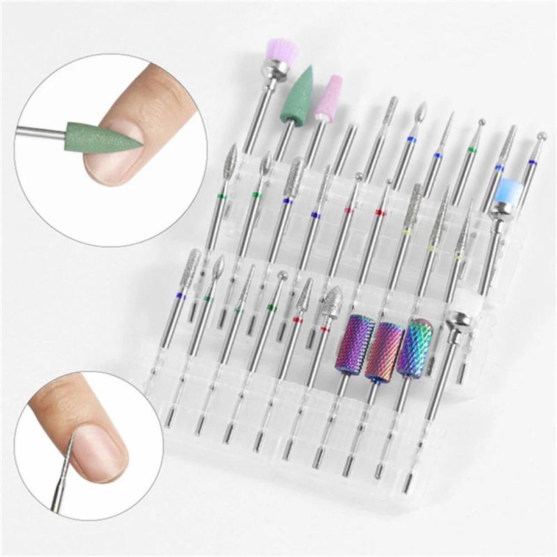 Wholesale Professional Bits Set Carbide Nail Drill Bits Tungsten Exfoliating Polishing Manicure Tool Nail Griding Head