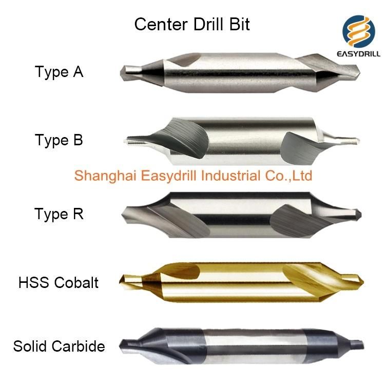 DIN333 Tin-Coated HSS Spot Center Drills for Centre Drilling (SED-SCD-T)