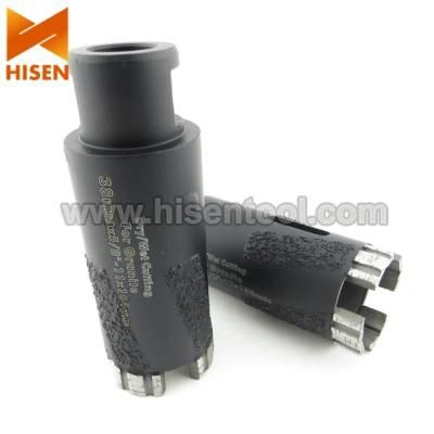 Vacuum Brazed Core Drill Bits for Dry Use on Various Stones