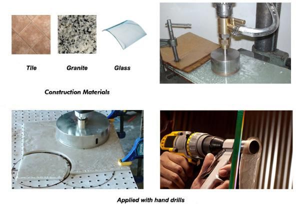 Electroplated   Diamond Core Drill Bits for Porcelain Tiles