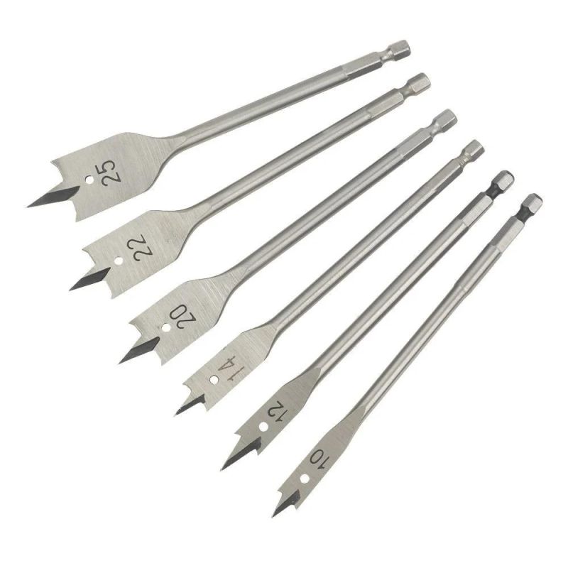 Hex Shank Centre Point Spade Flat Wood Drill Bit for Wood Clean and Fast Drilling