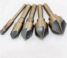 3PCS Hex Shank 5 Flute Wood Countersink Drill Bit Set for Wood Screw